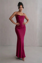 Cargar imagen en el visor de la galería, Mozision Floral Draped Backless Maxi Dress
