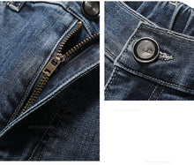 画像をギャラリービューアに読み込む, Summer New Men's Thin Jeans Elastic Waist Loose Straight Comfortable Casual Denim Pants Brand Trousers Plus Size 42 44 46
