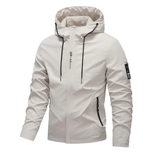 Load image into Gallery viewer, Men Hiking Jacket Spring Autumn Streetwear Fashion Hooded Jacket Casual Zip Up Loose Coat Outdoor Jogging Activewear Windbreaker
