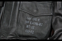 Load image into Gallery viewer, 2025 New Spring Men's Genuine Leather Jacket Embroidery Bomber Cowhide Air Force Jacket Motorcycle Leather Coat A2 Biker Clothes
