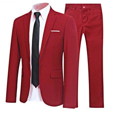 Load image into Gallery viewer, Men  Long Sleeve Lapel Blazer Jacket with Pants
