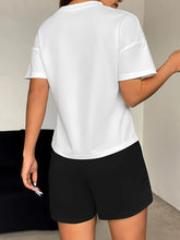 Load image into Gallery viewer, Women's Casual Two-Piece Set • Women's Summer Short-Sleeve T-Shirt and Shorts Set • Stylish Shorts
