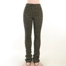 Load image into Gallery viewer, Color Block Stripes  Women High Waist Loose Sweatpants
