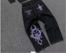 Load image into Gallery viewer, Men Retro Pockets Baggy Cargo Pants Baggy Jeans
