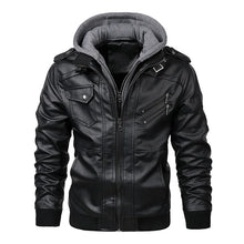 Load image into Gallery viewer, KB New Men's Leather Jackets Autumn Casual Motorcycle PU Jacket Biker Leather Coats Brand Clothing EU Size SA722
