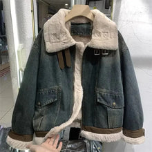 Load image into Gallery viewer, Women's Lamb Fur Inner Parka Loose Top Trendy Jacket
