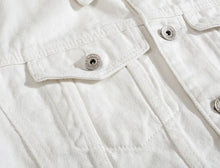 Load image into Gallery viewer, Men's Long-sleeve Orange Denim Jackets
