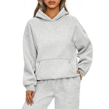 Load image into Gallery viewer, Autumn Winter Casual Sports hoodie Sweatshirt Solid-color long-sleeve Women's Fashion Loose hoodie Women's tops pullover

