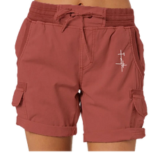 Load image into Gallery viewer, Women Short  Cargo Pocket Elastic Waist Shorts
