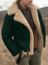 Load image into Gallery viewer, Men's  Jackets Leather and Fur Integrated  Jacket
