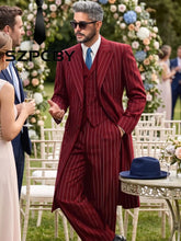 Load image into Gallery viewer, 3 Piece Stripe Business Leisure Formal Suit

