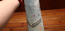 Load image into Gallery viewer, Broken Hole Nostalgic Cassic  Slim fit Denim pants
