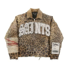 Load image into Gallery viewer, Vintage Distressed Leopard Print Jacket
