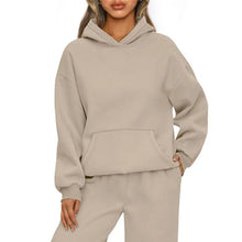 Load image into Gallery viewer, Autumn Winter Casual Sports hoodie Sweatshirt Solid-color long-sleeve Women's Fashion Loose hoodie Women's tops pullover
