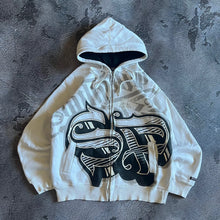 Cargar imagen en el visor de la galería, Sudadera con capucha con estampado de calavera gótica Y2K
