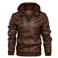 Load image into Gallery viewer, KB New Men's Leather Jackets Autumn Casual Motorcycle PU Jacket Biker Leather Coats Brand Clothing EU Size SA722
