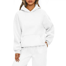 Load image into Gallery viewer, Autumn Winter Casual Sports hoodie Sweatshirt Solid-color long-sleeve Women's Fashion Loose hoodie Women's tops pullover
