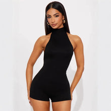 Load image into Gallery viewer, Sexy Jumpsuits For Woman Jumpsuit Rompers Playsuits Bodysuits Hot Girl Style Simple All-match Slim Backless Neck Halter Leace-up
