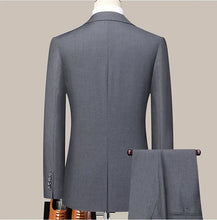 Load image into Gallery viewer, Suit (Blazer+Pants) Men's Fashion Business Outdoor Gentleman Trend Solid Color Casual Slim-fit Wedding Host Gentleman Suit S-6XL
