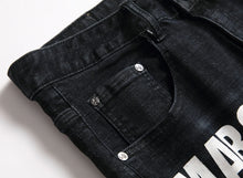 Load image into Gallery viewer, Men Summer White Ripped Denim Shorts Male Holes Short Jeans New Fashion Streetwear Stretch Jeans Shorts Pants Srtaight Fit Jeans
