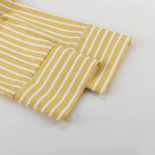 Load image into Gallery viewer, Women's Two-piece Set  Autumn New Striped Long-sleeved Loose Lace-up Top High-waisted Trousers Fashion Casual Suit for Women
