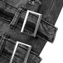 Load image into Gallery viewer, Men Slim Biker Ripped Long Denim  Skinny Jeans
