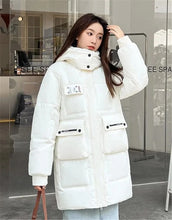 Load image into Gallery viewer, Parka Down Cotton Loose Hooded Long Coat
