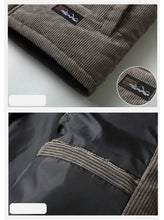 Load image into Gallery viewer, 2025 New Vest Jacket Men's Autumn Winter Warm Coat Stand Collar Padded Waistcoat Corduroy Work Wear Male Clothes M-5XL
