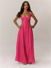 Load image into Gallery viewer, Hollow Out Slim Solid Color Sleeveless Casual Elegant Temperament Simple Jumpsuit
