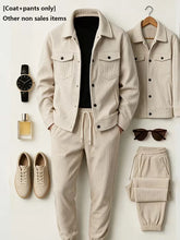 Load image into Gallery viewer, Men Corduroy 2-Piece Set
