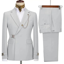 Load image into Gallery viewer, Men's Blazer Pants and Jacket Italian Design Notched Lapel Slim Fit Suit
