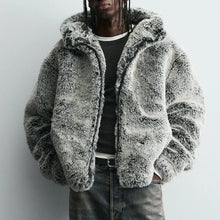 Load image into Gallery viewer, Winter New Men's Faux Fur Long-Sleeved Jacket American Retro Fashion Trendy High Street Loose Casual Niche Men's Top 2025
