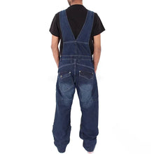 Load image into Gallery viewer, Men Denim Suspenders Simple Multi Pocket Baggy Jeans Overalls
