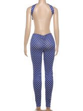 Cargar imagen en el visor de la galería, Weird Puss Polka Dot Halter Chest Wrapped Backless 2 Piece Set
