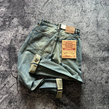 Load image into Gallery viewer, 14OZ American vintage  red ear high-end loose straight leg denim pants
