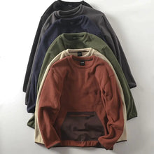 Load image into Gallery viewer, Men's Casual Versatile Pullover Top Self Heating Zipper Pocket Sweatshirt
