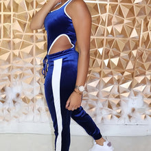 Load image into Gallery viewer, Sleeveless Cut Out Bodysuit &amp; High Waist Stretchy Pants,
