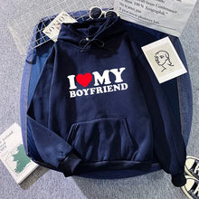 Load image into Gallery viewer, fall winter Man Woman Home Outdoor Casual Sport Loose Pullover 2025 Hot Sale Couple Hoodie Classic Love BF GF Printed Sweatshirt
