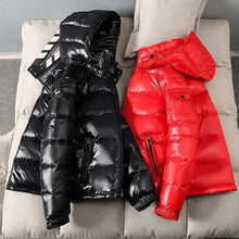 Load image into Gallery viewer, Men's Cotton Padded Warm Parkas High Quality Glossy Winter Coats
