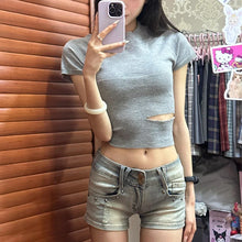 Load image into Gallery viewer, Low Waisted Denim  Women I Retro And Spicy Shorts
