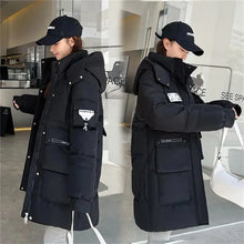 Load image into Gallery viewer, Parka Down Cotton Loose Hooded Long Coat

