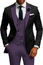 Load image into Gallery viewer, Mens  Slim Fit Double Breasted  Suit
