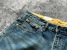 Load image into Gallery viewer, 14OZ Red Ear American Classic fit straight drum cotton ball Denim Jeans
