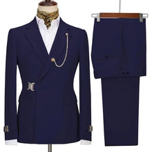 Load image into Gallery viewer, Men's Blazer Pants and Jacket Italian Design Notched Lapel Slim Fit Suit
