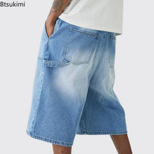 Load image into Gallery viewer, Men's Strecth Knee Length Washed Shorts
