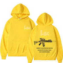 Cargar imagen en el visor de la galería, Suéter informal retro de tendencia para hombre con diseño de pistola Heckler &amp; Koch HK M4
