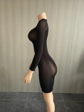 Load image into Gallery viewer, Wmstars  Sexy Stretchy Shiny  See Through  Dress
