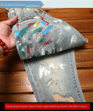 Load image into Gallery viewer, Broken Hole Nostalgic Cassic  Slim fit Denim pants
