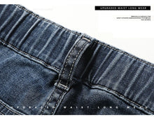 画像をギャラリービューアに読み込む, Summer New Men's Thin Jeans Elastic Waist Loose Straight Comfortable Casual Denim Pants Brand Trousers Plus Size 42 44 46
