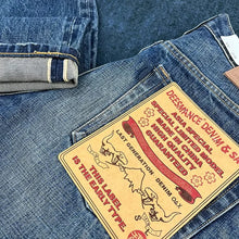 Load image into Gallery viewer, Heavy Washed Distressed Straight Blue Jeans
